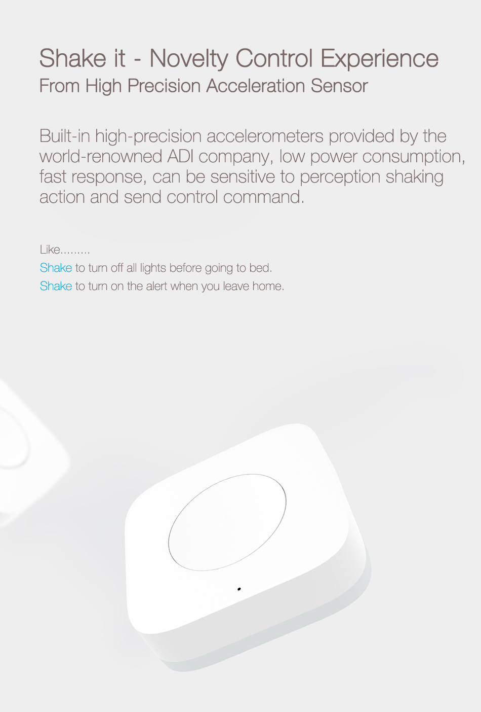 xiaomi aqara wireless smart switch (upgraded gyroscope version)