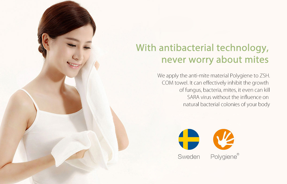 xiaomi zsh antibacterial microfiber cotton towel
