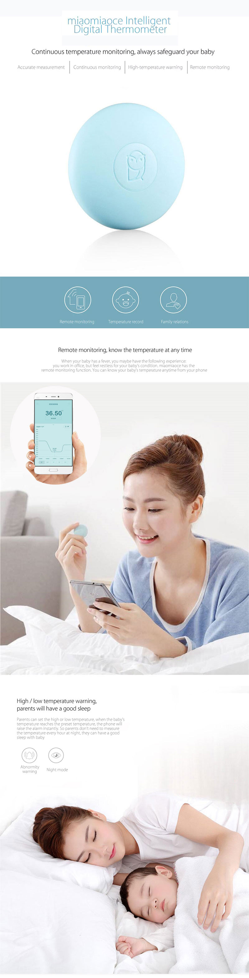 Xiaomi MiaoMiaoCe Smart Baby Thermometer