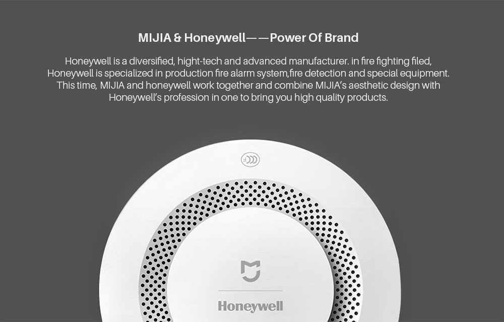 xiaomi honeywell smoke sensor and fire alarm