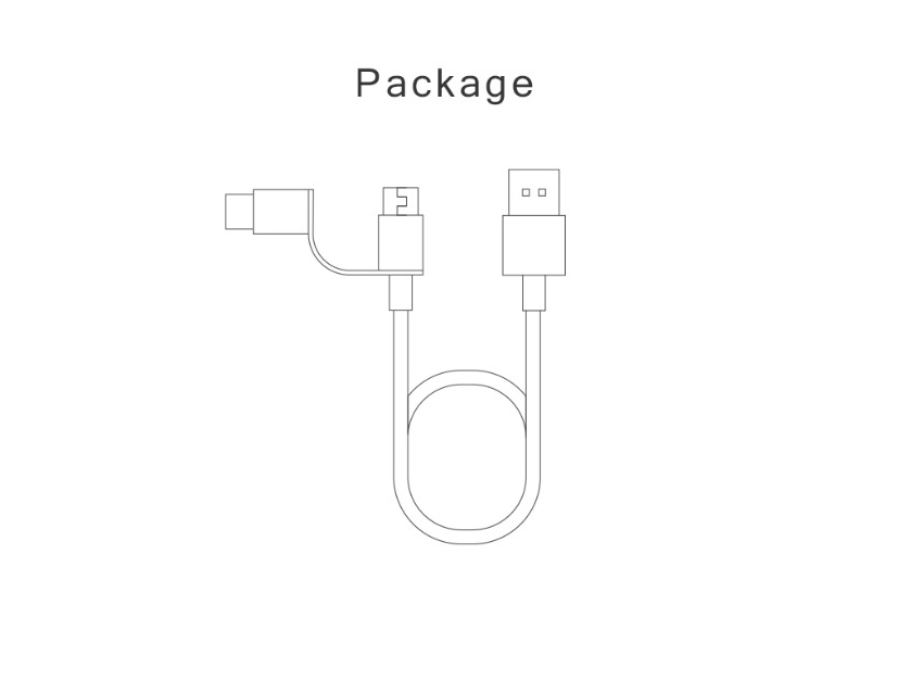 xiaomi mi 2-in-1 micro usb and type-c fast charging and data sync cable