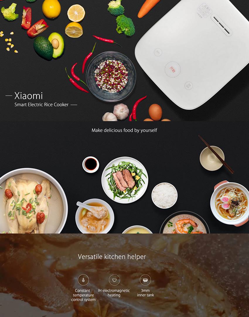 xiaomi mijia 3l smart induction rice cooker