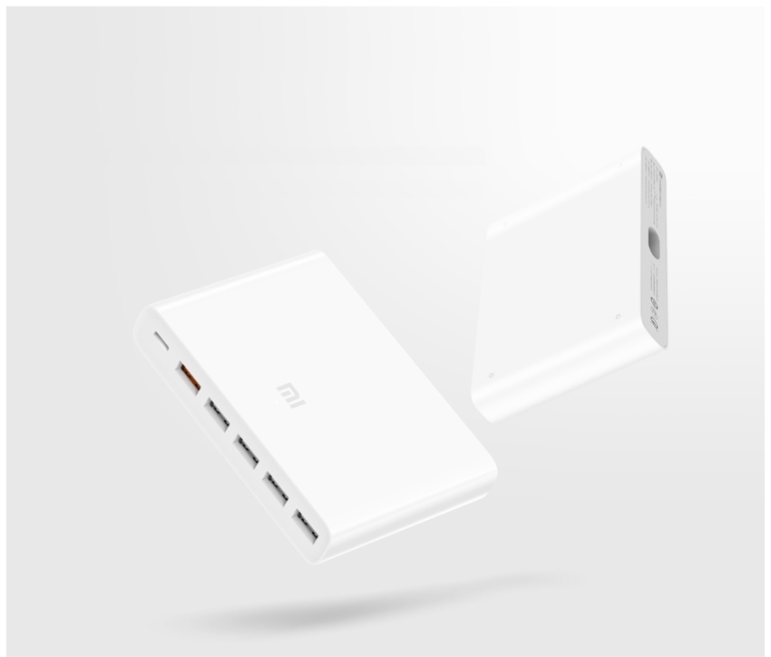 xiaomi mi 60w quick charge 3.0 pd 6-port usb and type-c fast charger