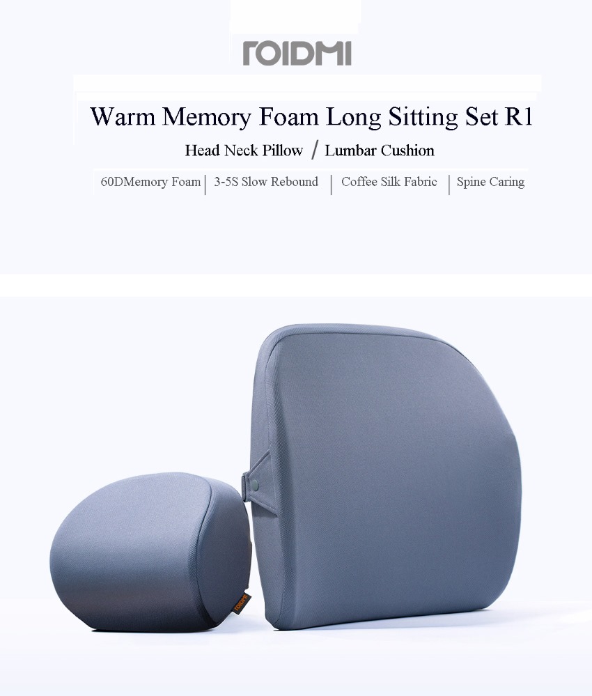 Xiaomi ROIDMI Car Seat Memory Foam Neck Pillow and Lumbar Back Support