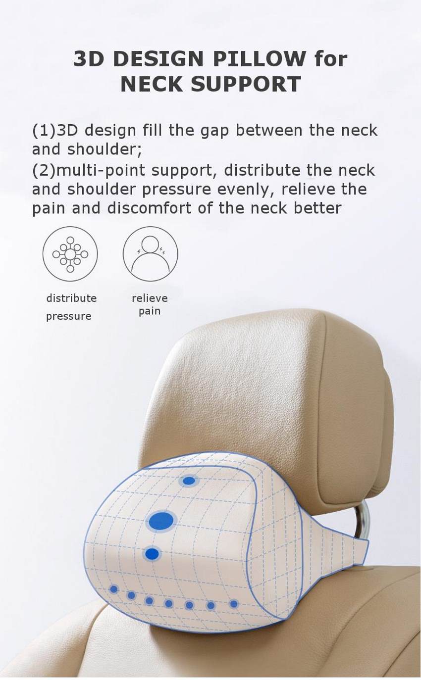 xiaomi roidmi car seat memory foam neck pillow and lumbar back support