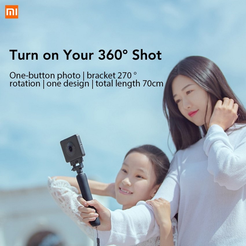 xiaomi mijia 360 sphere camera bluetooth selfie stick