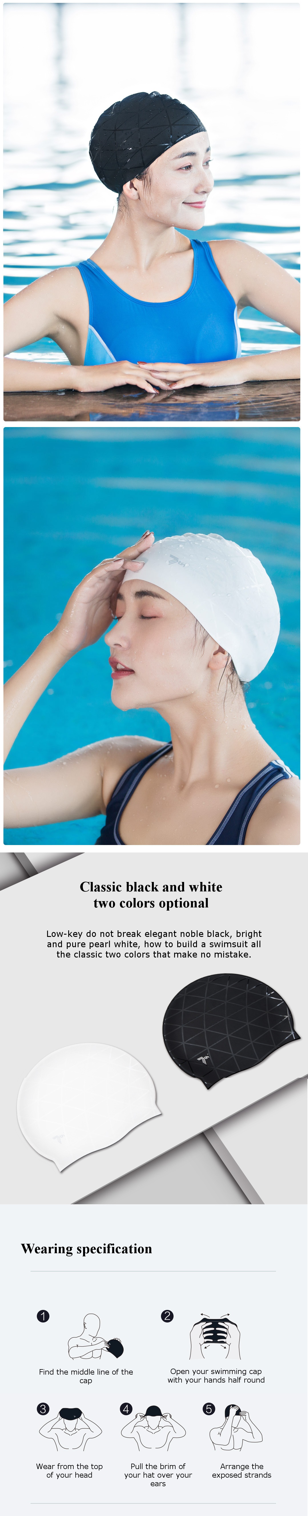 xiaomi qiu 7th silicone swimming cap