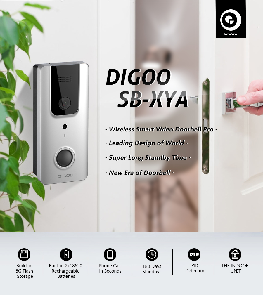 digoo sb-xya smart video doorbell (upgraded version)