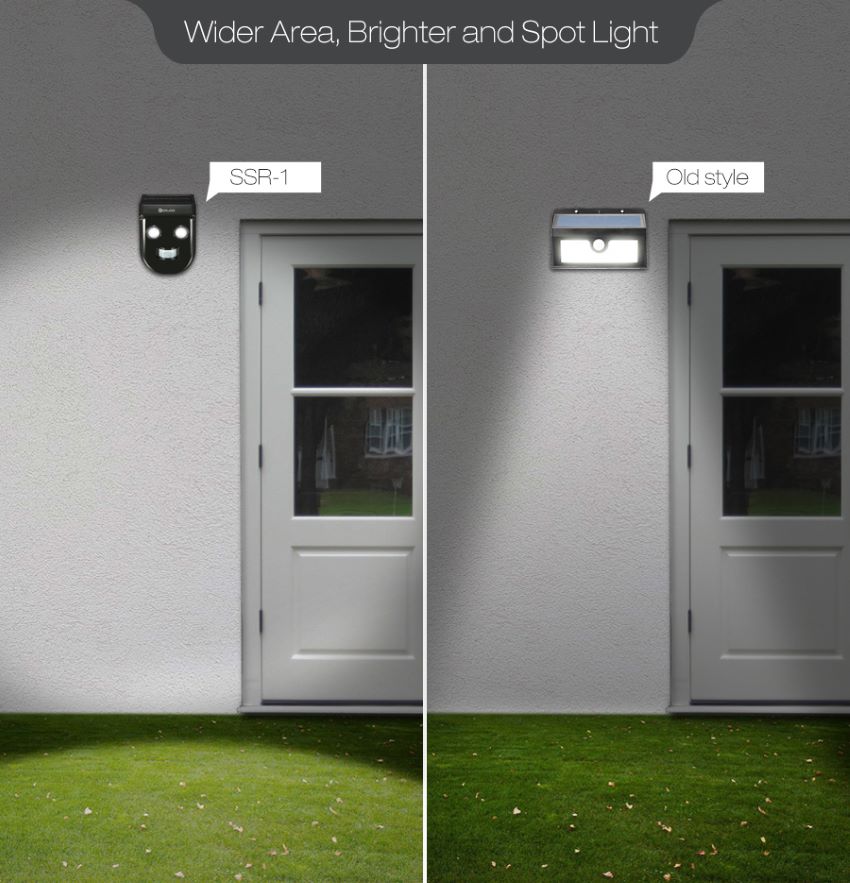 digoo dg-ssr-1 monocrystalline solar pir sensor waterproof rechargeable outdoor wall light