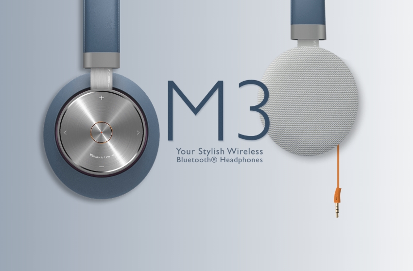 mipow m3 2-in-1 bluetooth and wired headphone with microphone