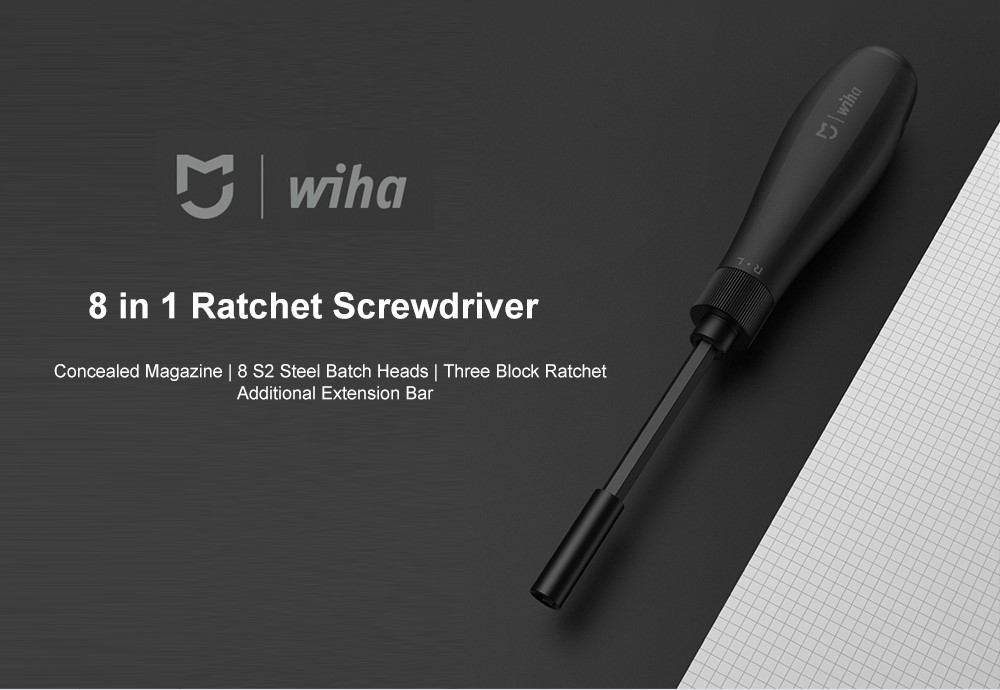xiaomi mijia wiha 8-in-1 multipurpose ratchet screwdriver