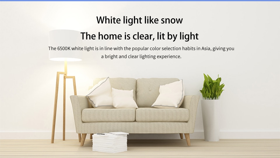 xiaomi mijia zhirui 500lm 5w white 6500k led globe e27 light bulb