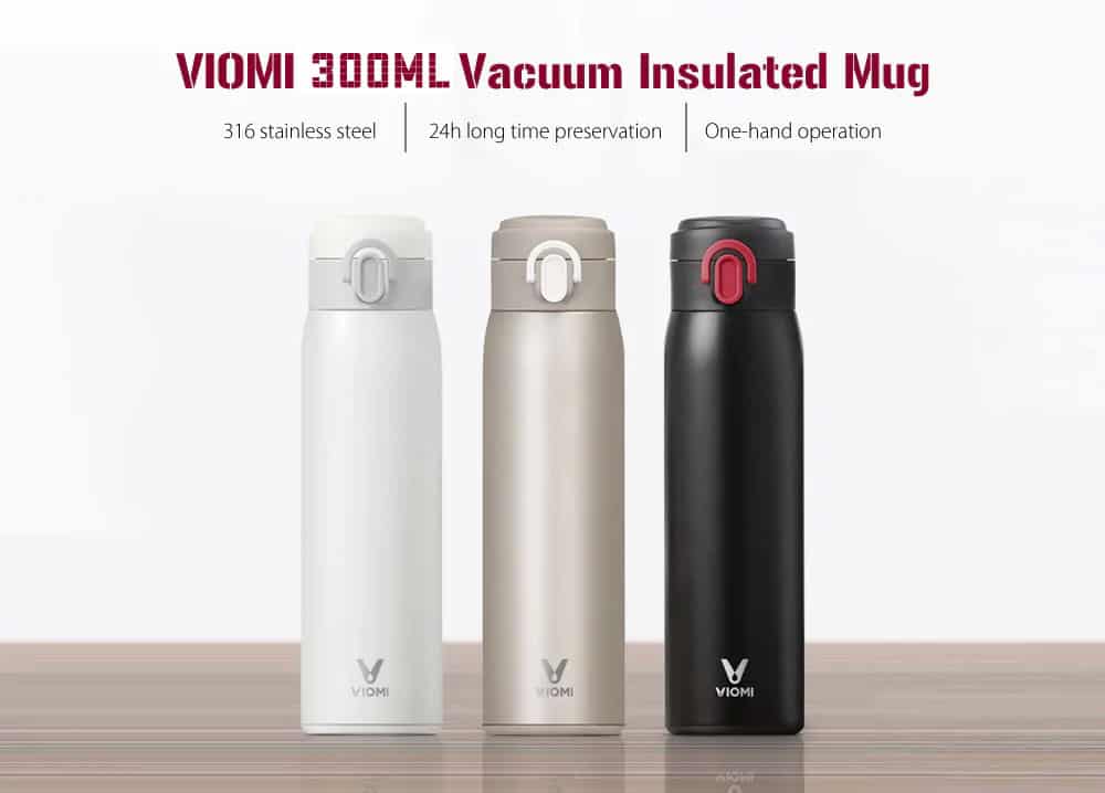 xiaomi viomi 300ml 24 hours long lasting double wall insulated vacuum thermos bottle