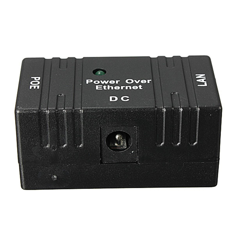 poe power over ethernet 100mbps injector for cctv ip camera and networking