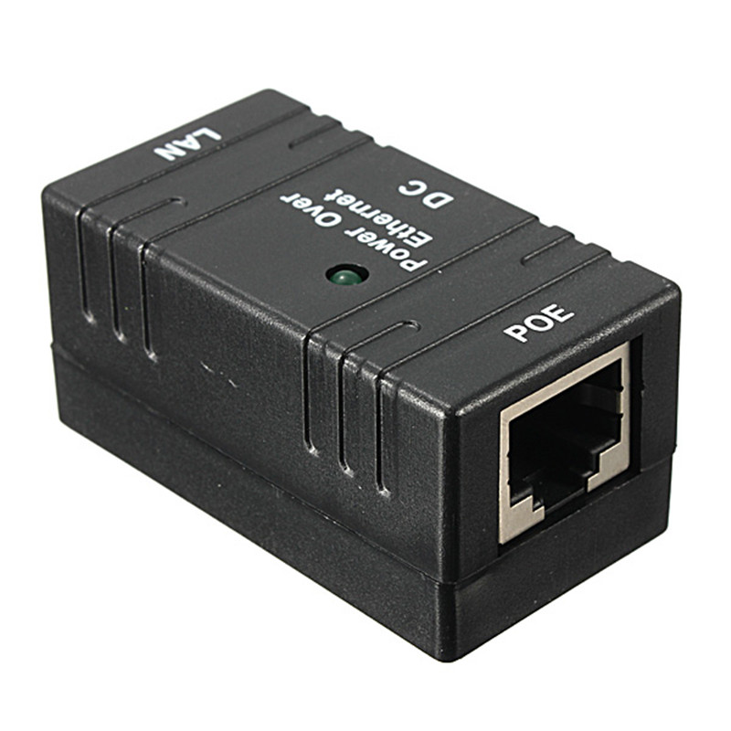 poe power over ethernet 100mbps injector for cctv ip camera and networking