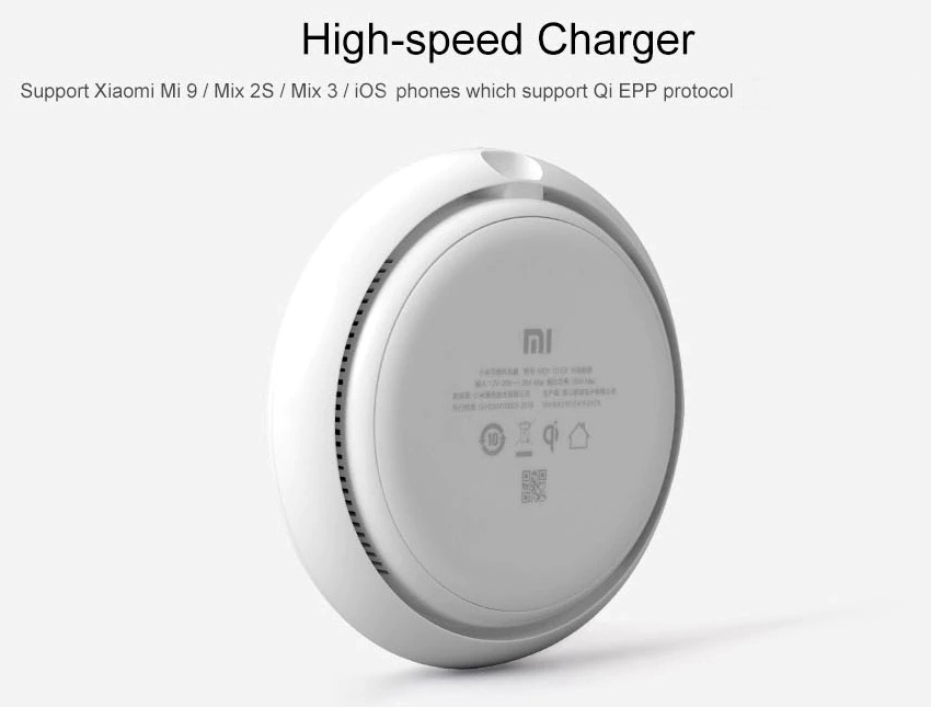 xiaomi mi 20w fast charging qi wireless charger
