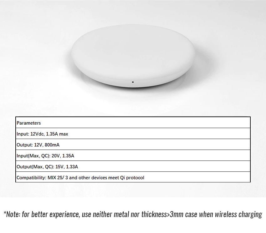 xiaomi mi 20w fast charging qi wireless charger