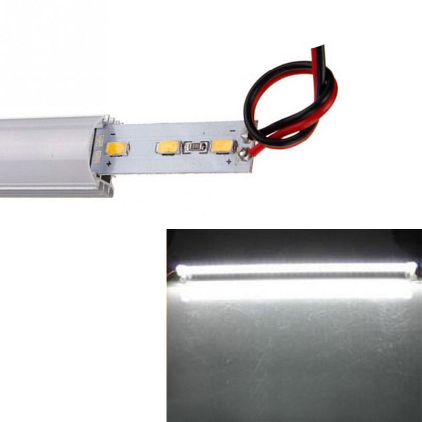 5630 smd 6.4w dimmable led waterproof rigid 50cm strip bar light with diffuser cover