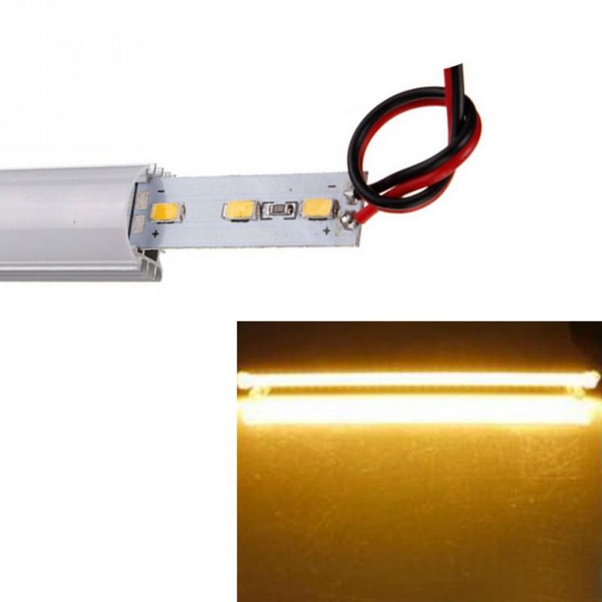 5630 smd 6.4w dimmable led waterproof rigid 50cm strip bar light with diffuser cover