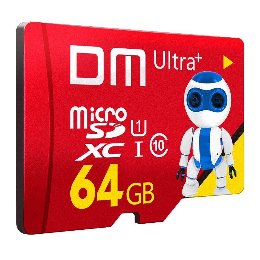 DM 64GB 4K MicroSDXC UHS-I Ultra Plus U1 Class 10 Card