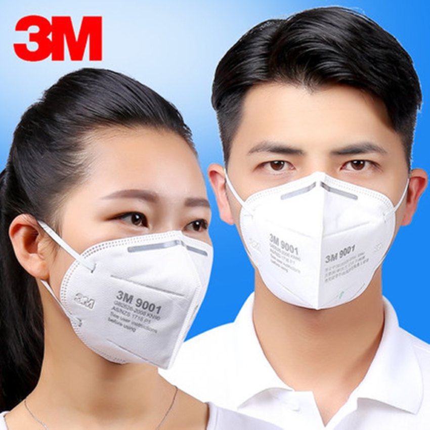 3m 9100 n95 pm2.5 particulate respirator dust smog flat fold style mask