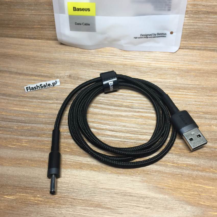 baseus usb to 3.5mm 5v dc 1m 2a braided cable