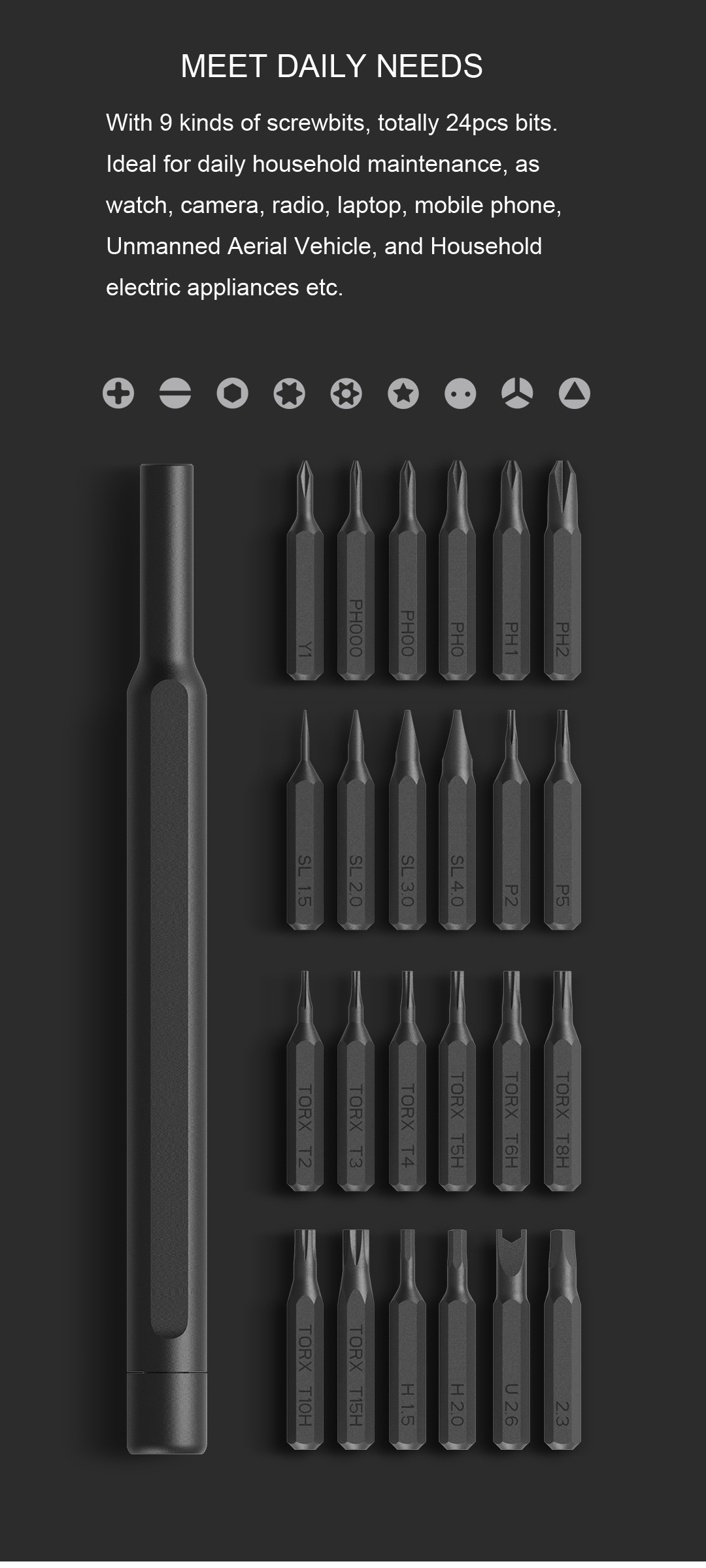 Xiaomi Mijia Wiha 24-in-1 Multipurpose Precision Screwdriver Set	