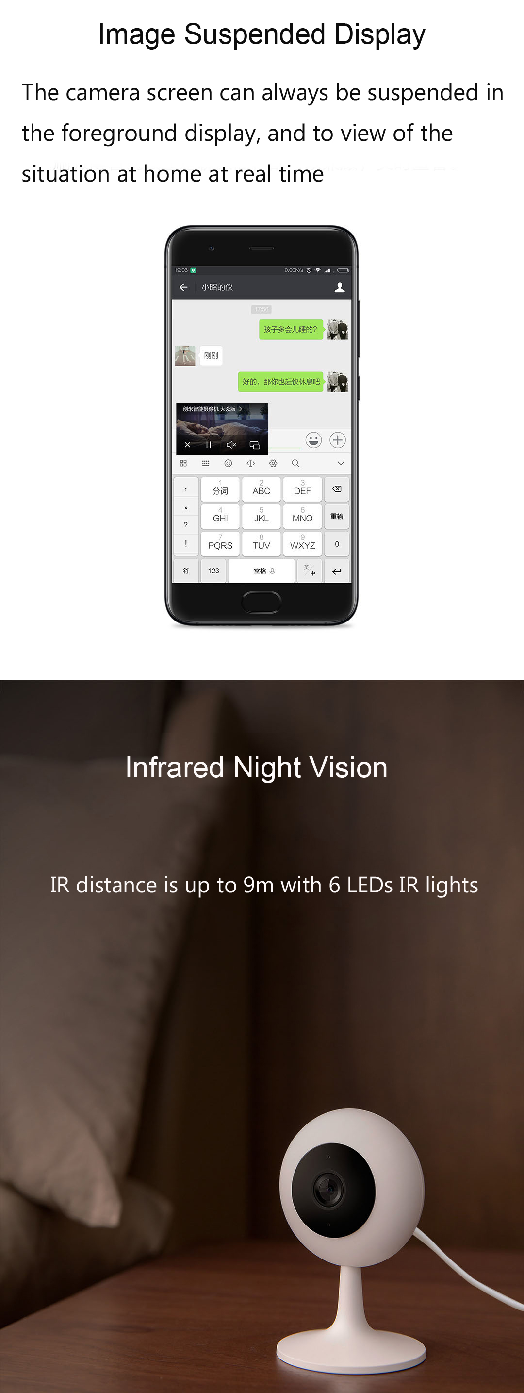 Xiaomi Mi iMilabs Chuangmi 720P Night Vision WiFi Camera	