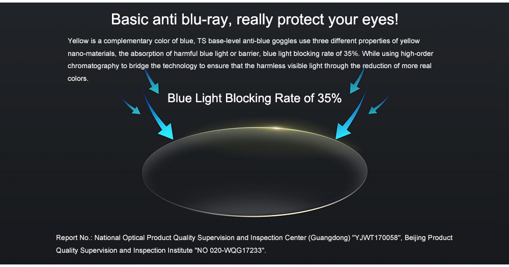 Xiaomi Mijia TS Anti Blue Ray Glasses