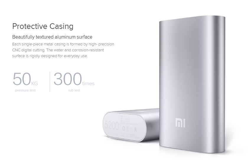 xiaomi mi power bank 5200mah