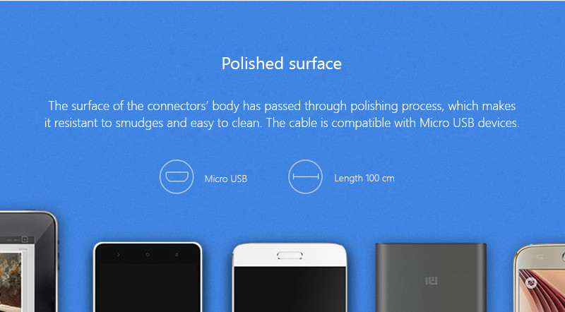 Xiaomi ZMI MicroUSB 2A Fast Charging Flat Data Cable