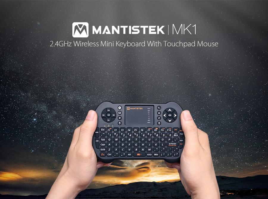 Mantistek Wireless Mini Keyboard with Mouse Touchpad