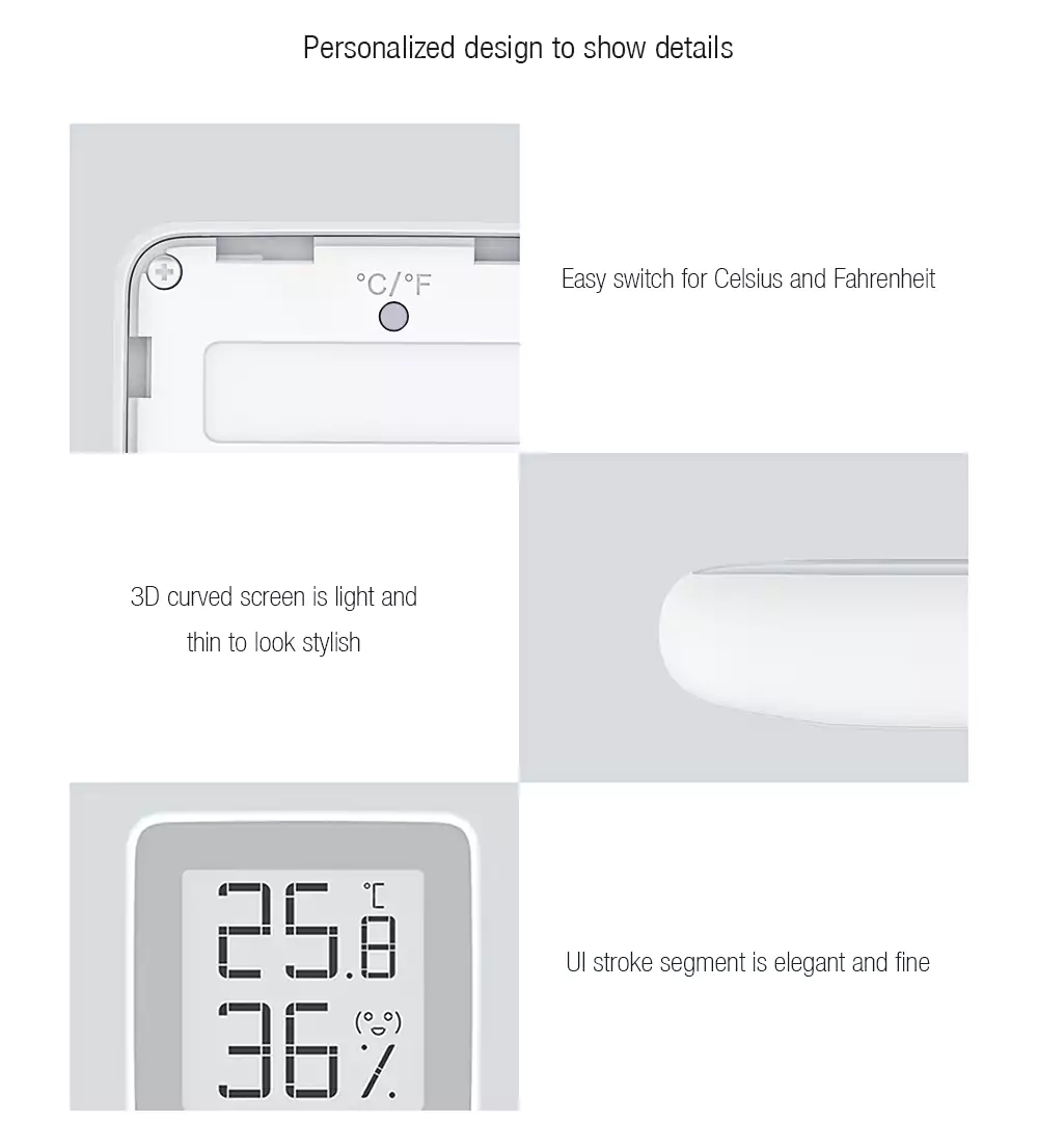 Xiaomi Mi Original Multifunctional Digital Clock Electronic-INK