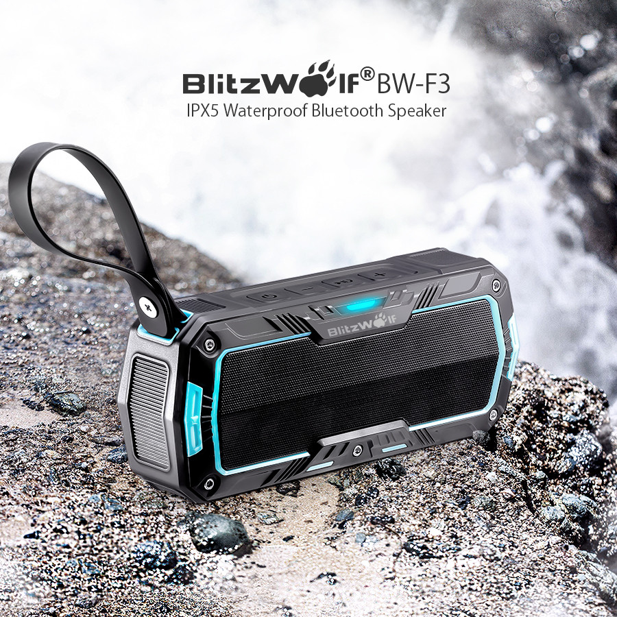 BlitzWolf BW-F3 IPX5 Water Resistant Dual 5W Outdooor Sports Bluetooth Speaker