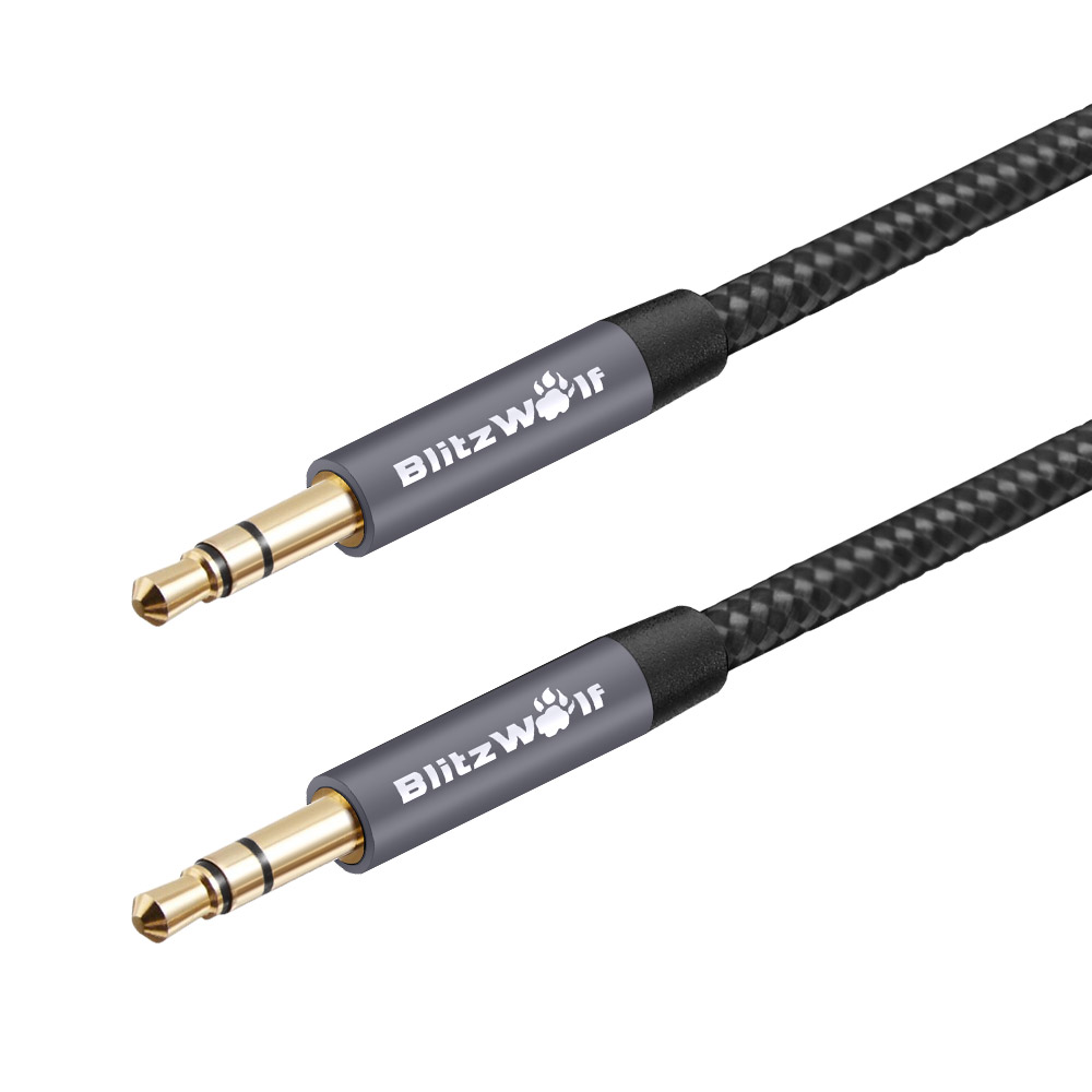 BlitzWolf BW-AC1 3.5mm Male to 3.5mm Male Braided Aux Audio Cable