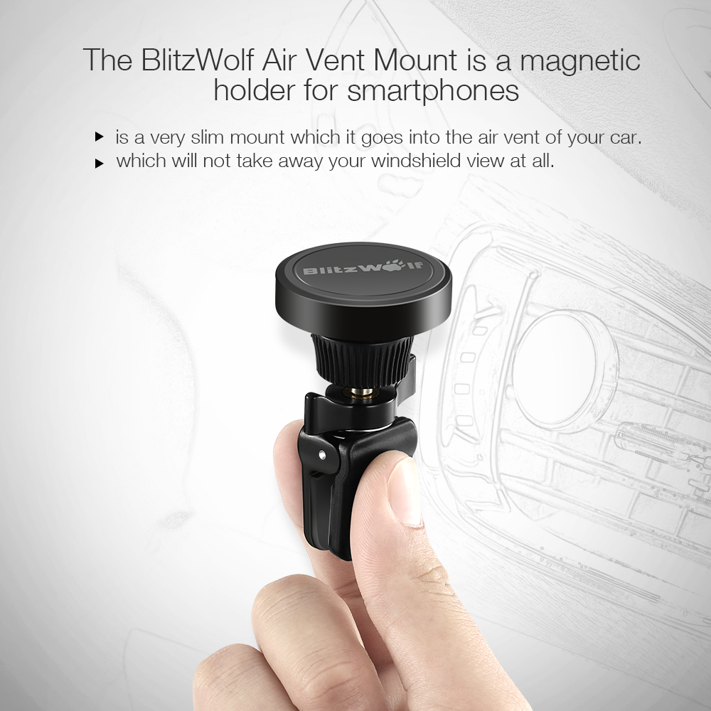 BlitzWolf BW-MH1 Magnetic Car Vent Universal Mobile Mount