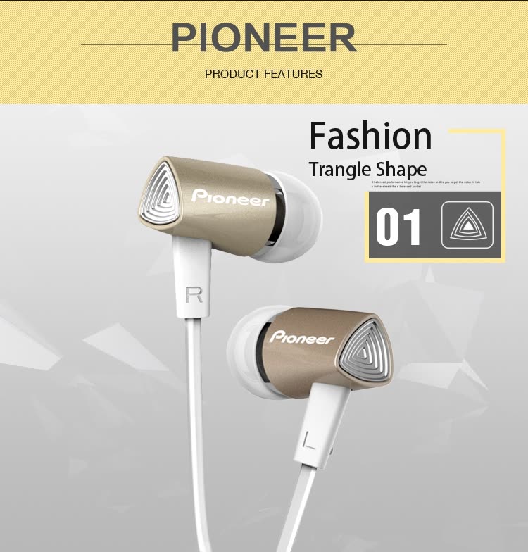 pioneer sec-cl31 stereo earphones
