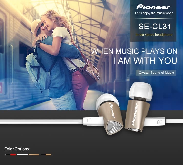 pioneer sec-cl31 stereo earphones