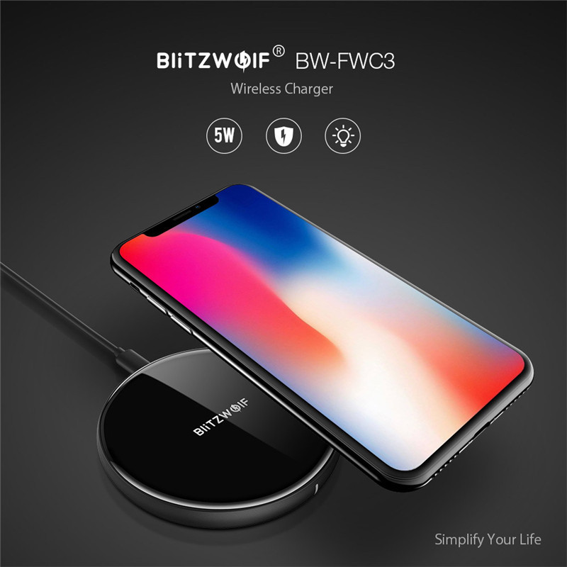 blitzwolf bw-fwc3 5w 1a wireless fast charger