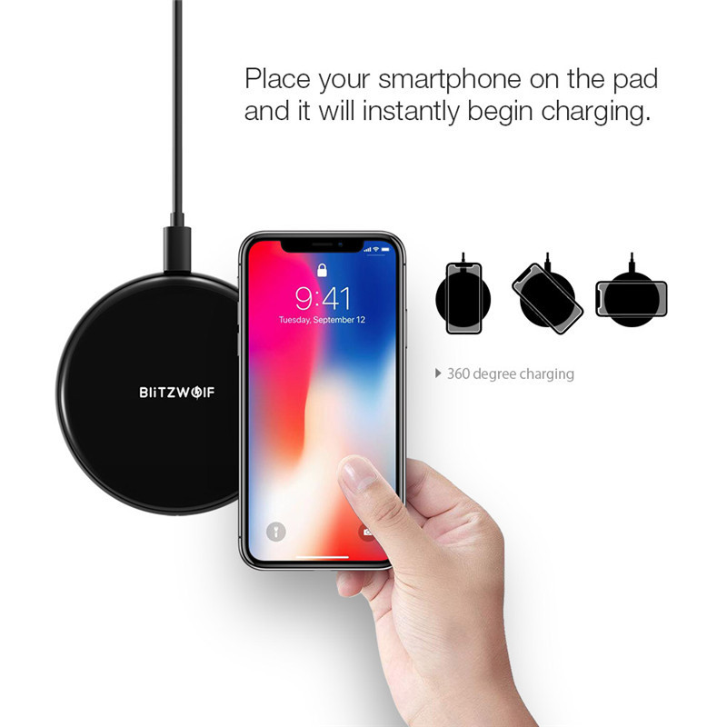 blitzwolf bw-fwc3 5w 1a wireless fast charger