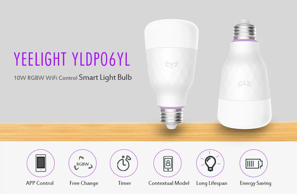 Xiaomi Yeelight II Smart Color LED Bulb (Upgraded Version)