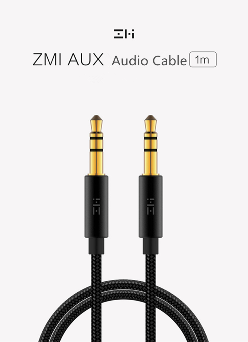 xiaomi zmi 3.5mm male to 3.5mm male 1m braided aux audio cable
