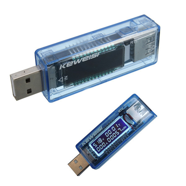 keweisi 4-20v 0-3a usb power charging and battery capacity amp and voltage tester