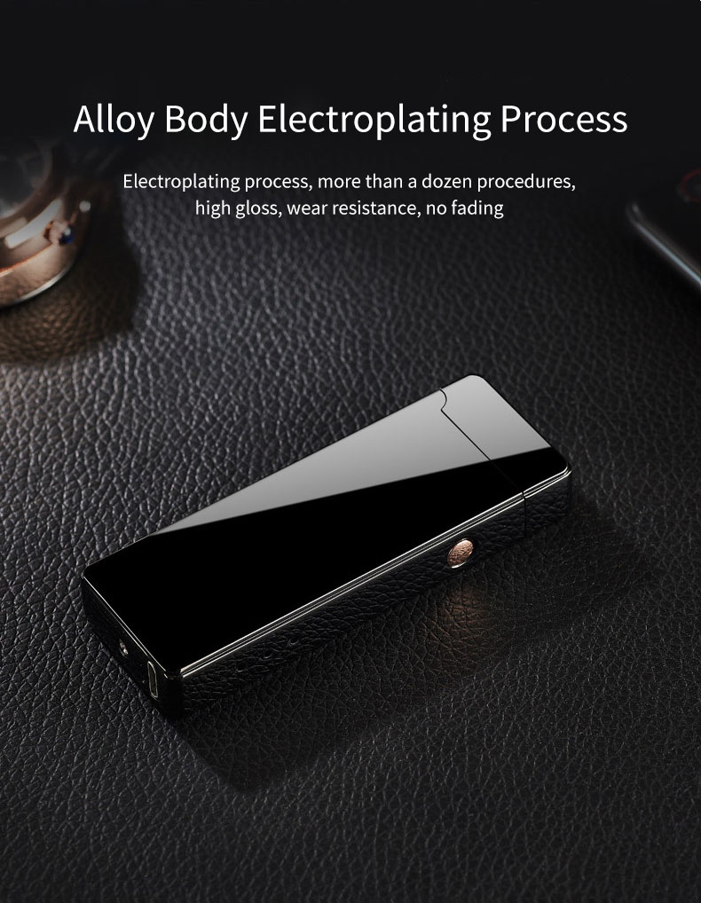 usb rechargeable windproof electronic dual plasma arc lighter