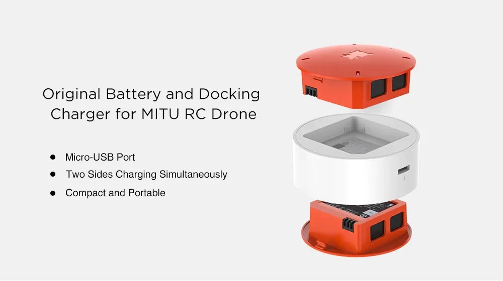 xiaomi mitu drone 2x battery and charger set
