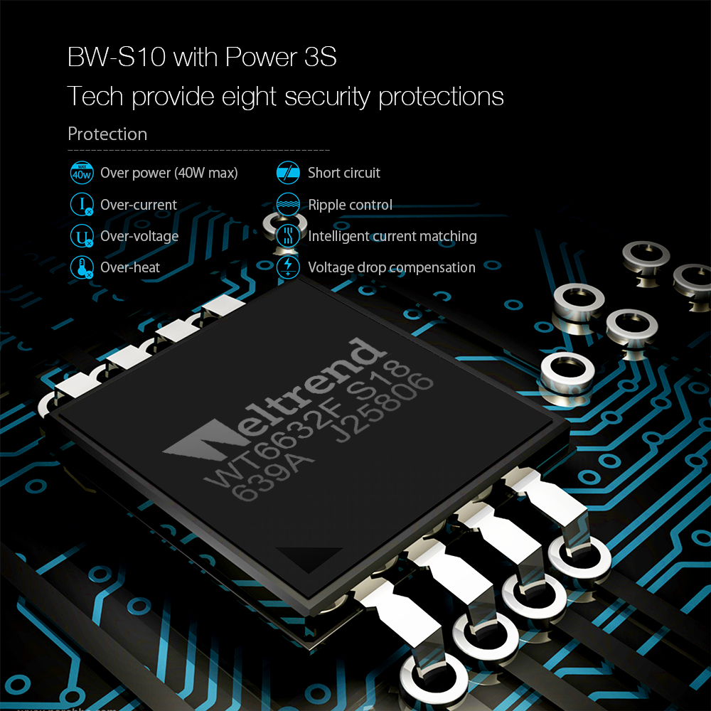 blitzwolf bw-s10 30w usb type-c pd charger with power3s tech