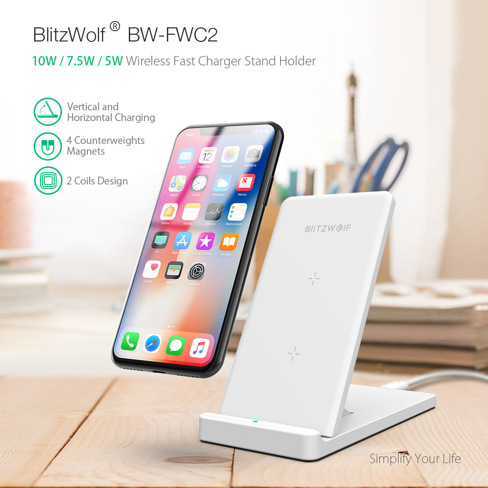 blitzwolf bw-fwc2 5w 7.5w 10w foldable fast wireless charger