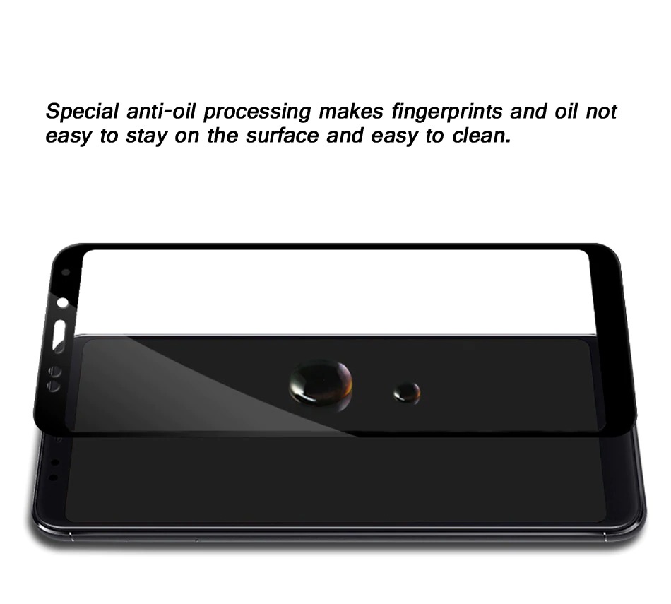 choetech 9h hardness tempered glass screen protector for xiaomi redmi note 5 global - redmi 5 plus