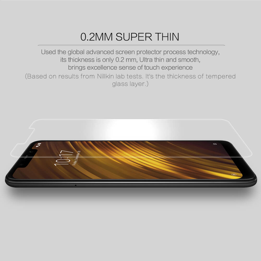 nillkin amazing h+ pro tempered glass screen protector for xiaomi pocophone f1