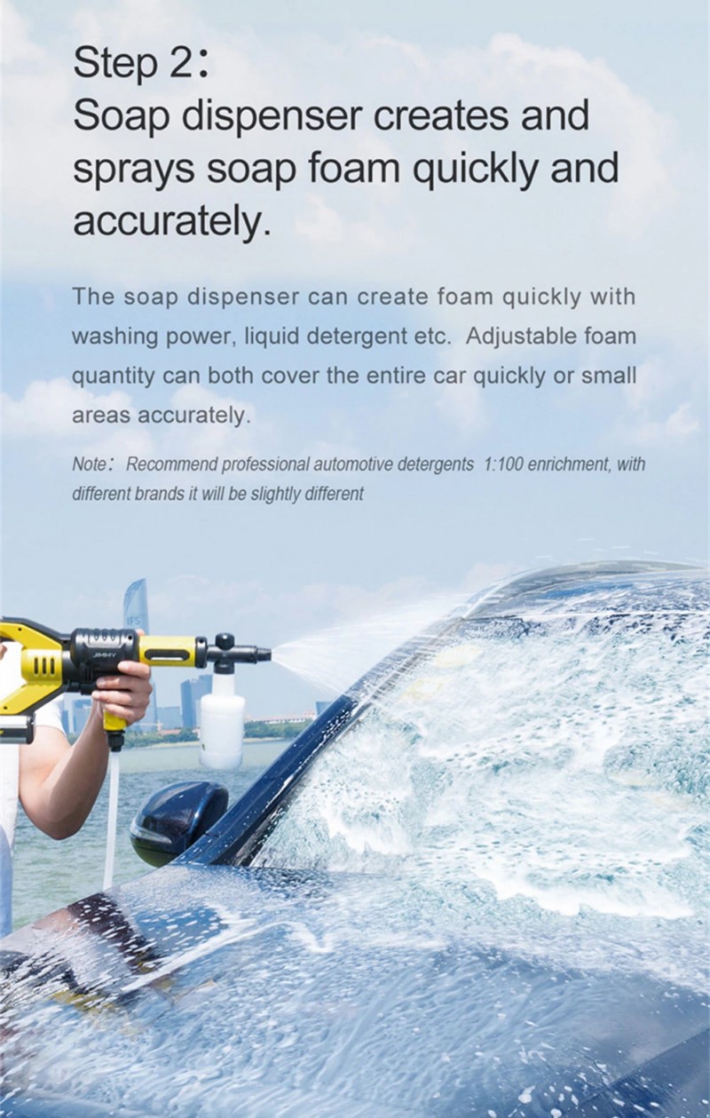 xiaomi jimmy rechargeable high pressure car washer